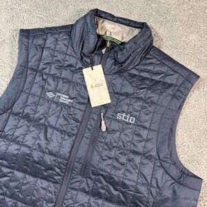 Stio Azura Insulated Vest Mens Large Primaloft Full Zip Quilted Bank of America